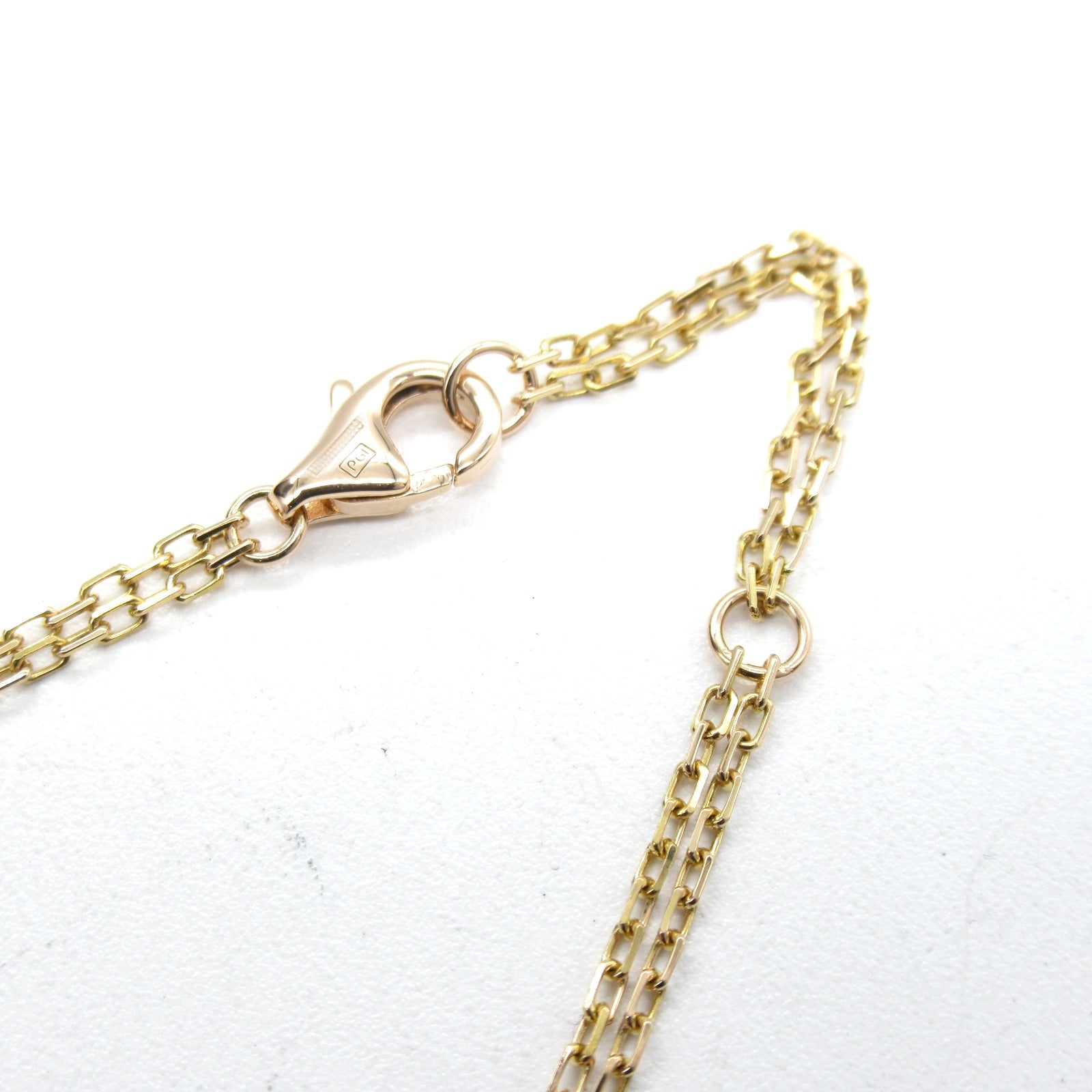 Cartier  Circle Necklace 2P Diamond Collar Jewelry K18PG (Pink G) Diamond  Clear CRB7224509