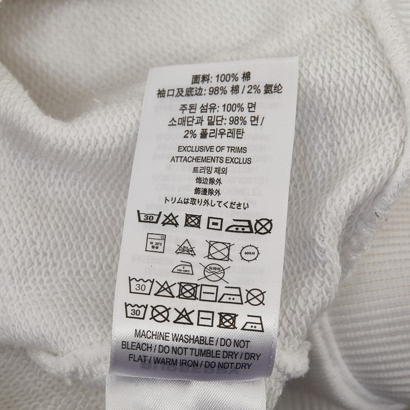 Burberry Horse Ferry Logo Parker Hoodie Plusover Size XS 8017166 White Multicolor Cotton  BURBERRY