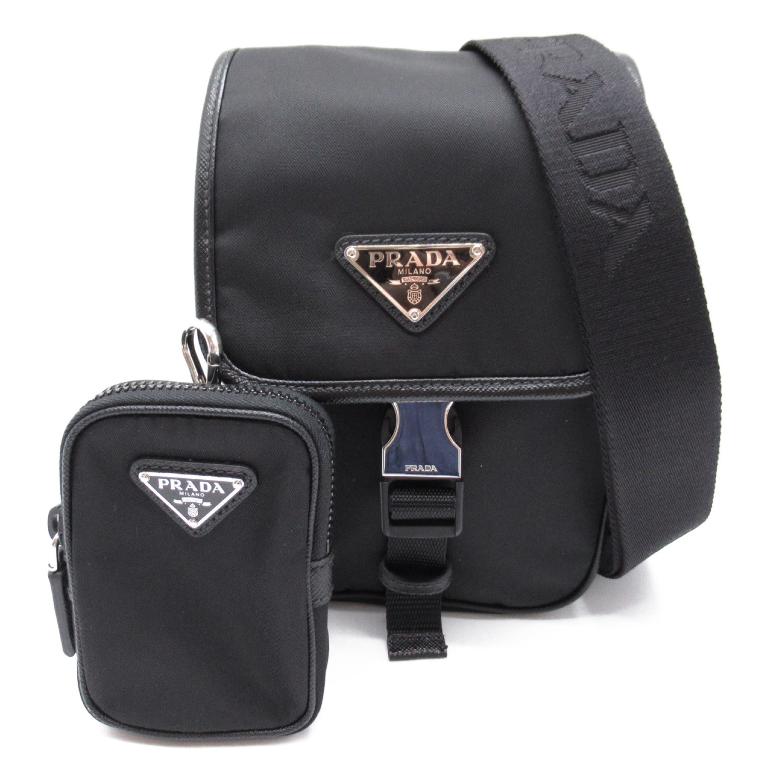 Prada Prada Shoulder Bag Nylon  Black 2VD043