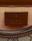 Gucci GG Supreme Horse  1955 Mini Shoulder Bag 625615 Brown Canvas Leather  Gucci