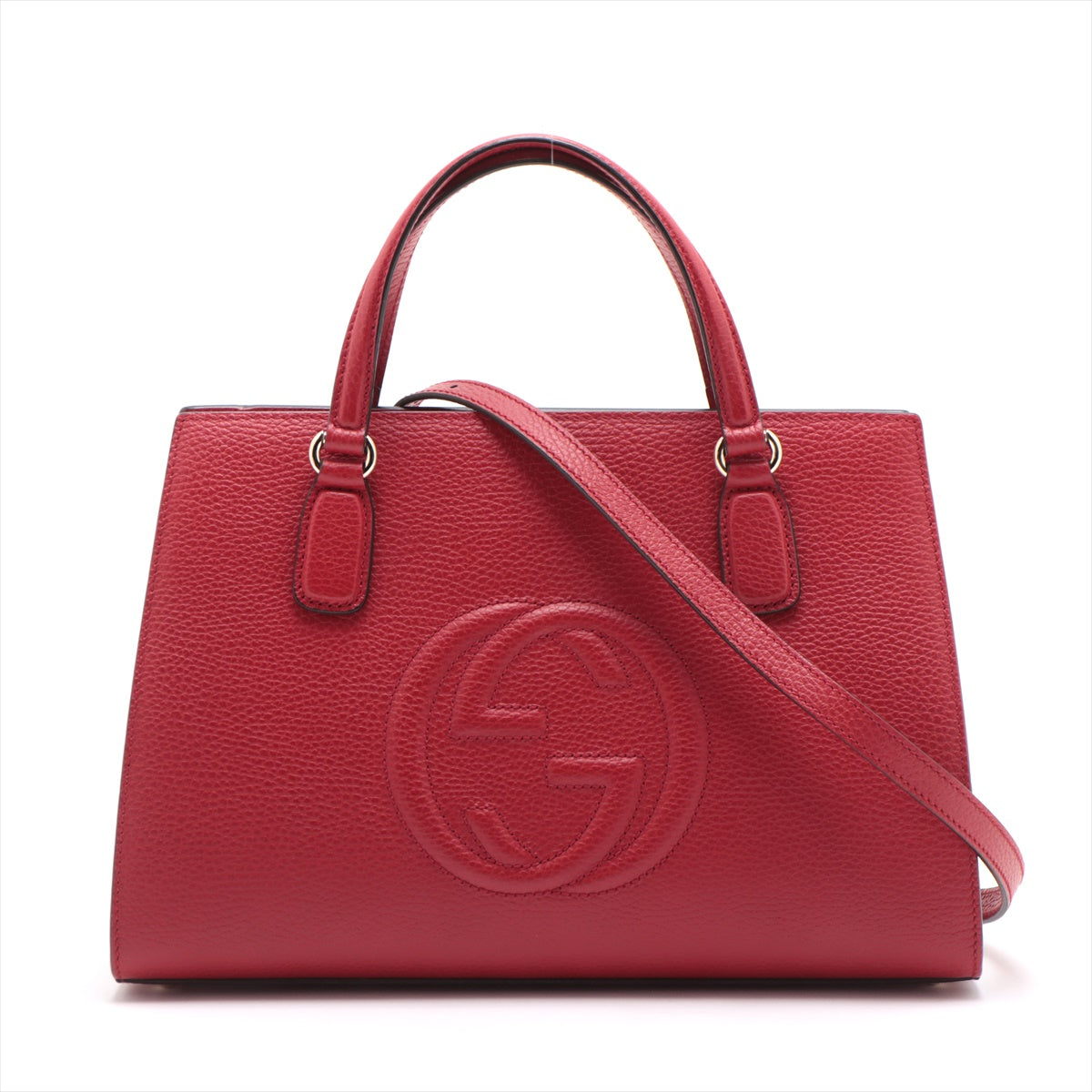 Gucci Soho皮革2WAY手提包 紅色431571