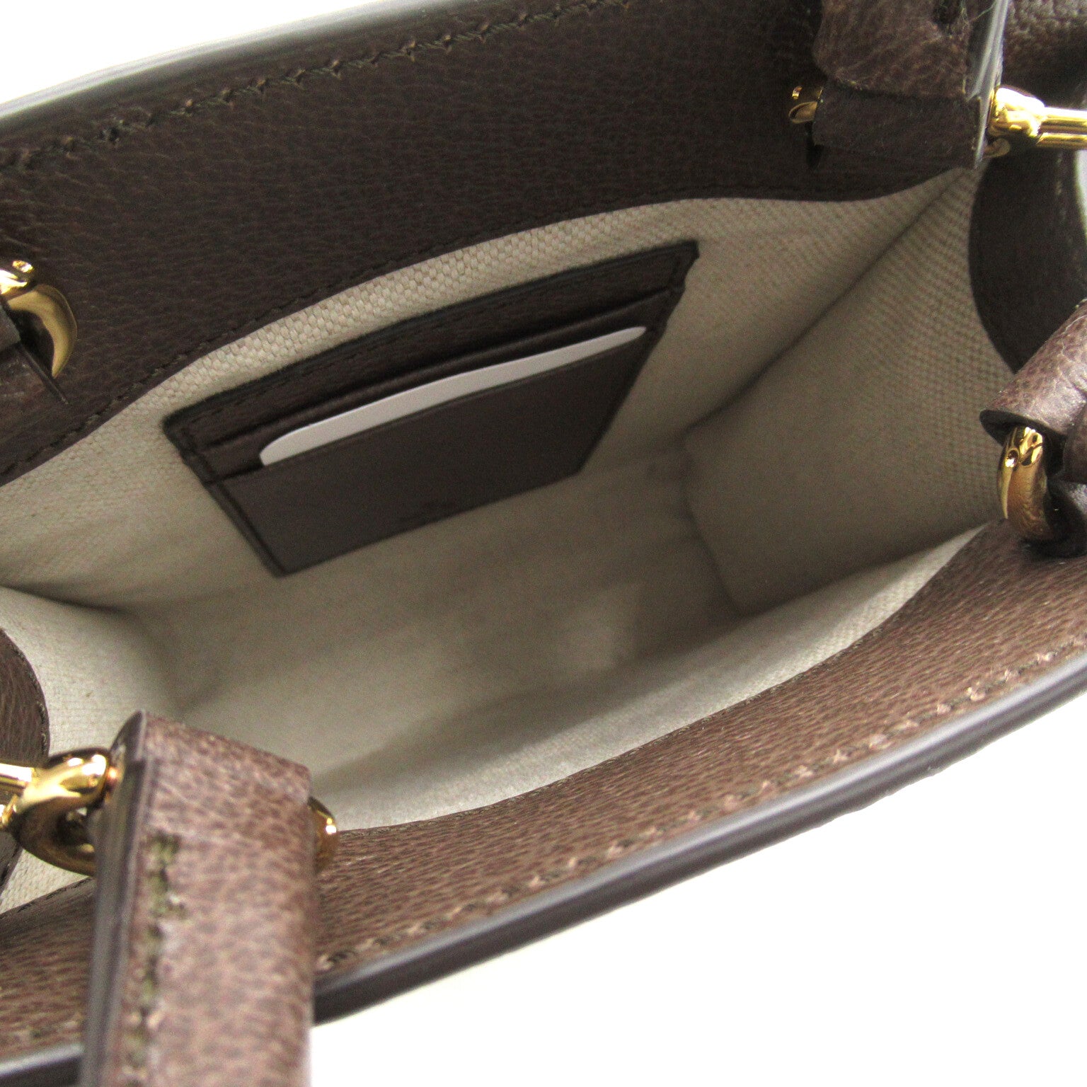 Gucci Super Mini Shoulder Bag PVC Coated Canvas  Beige 77231796IWG8745