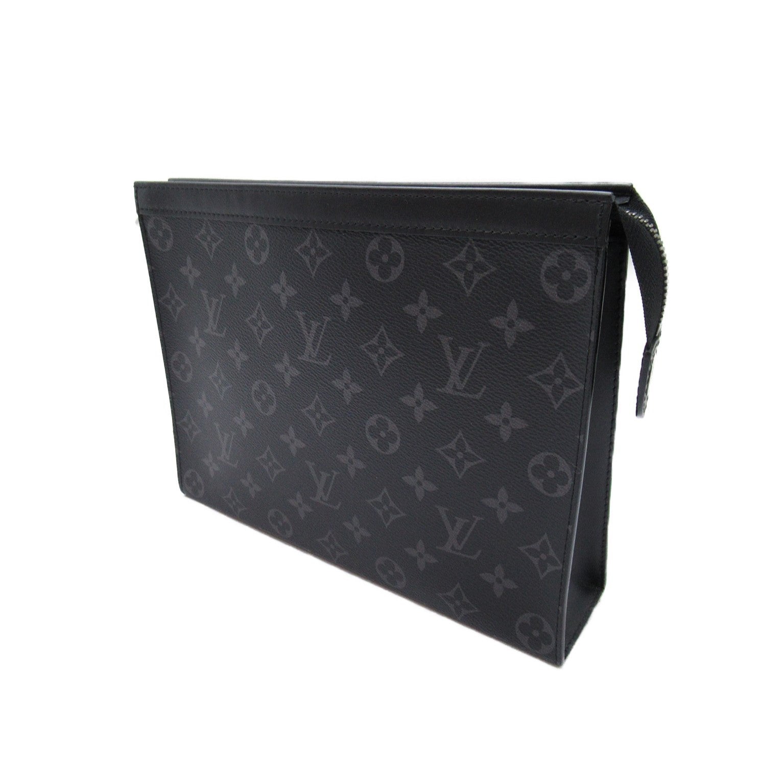 Louis Vuitton Louis Vuitton Poschet Voyager MM Clutch Clutch Bag PVC Coated Canvas Monogram Eclipse  Black M61692