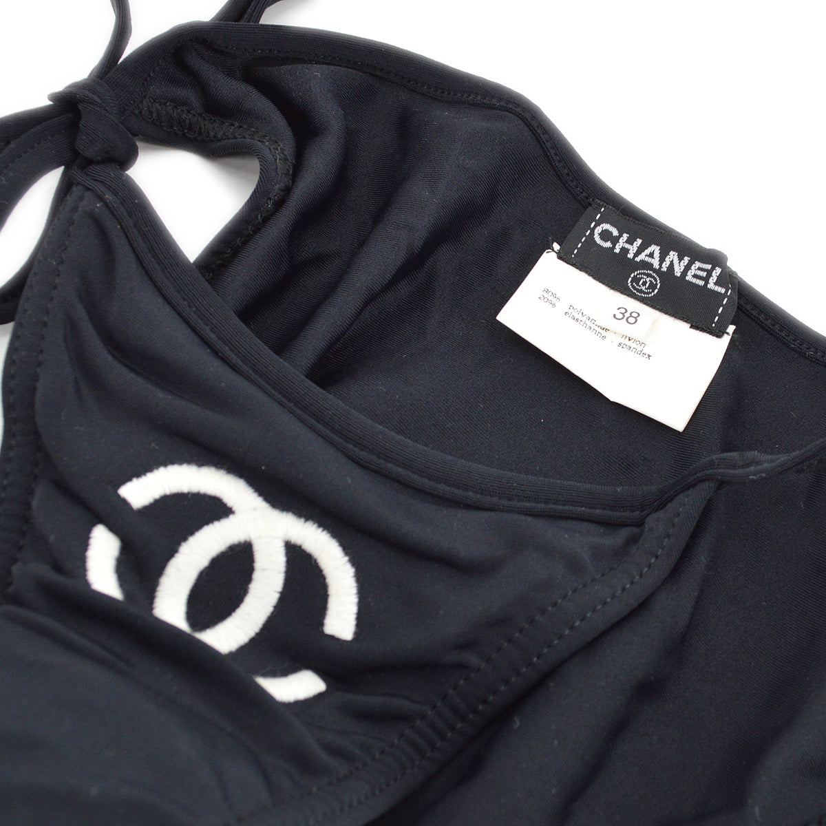 Chanel * Black Bikini Swimwear Swimsuit 