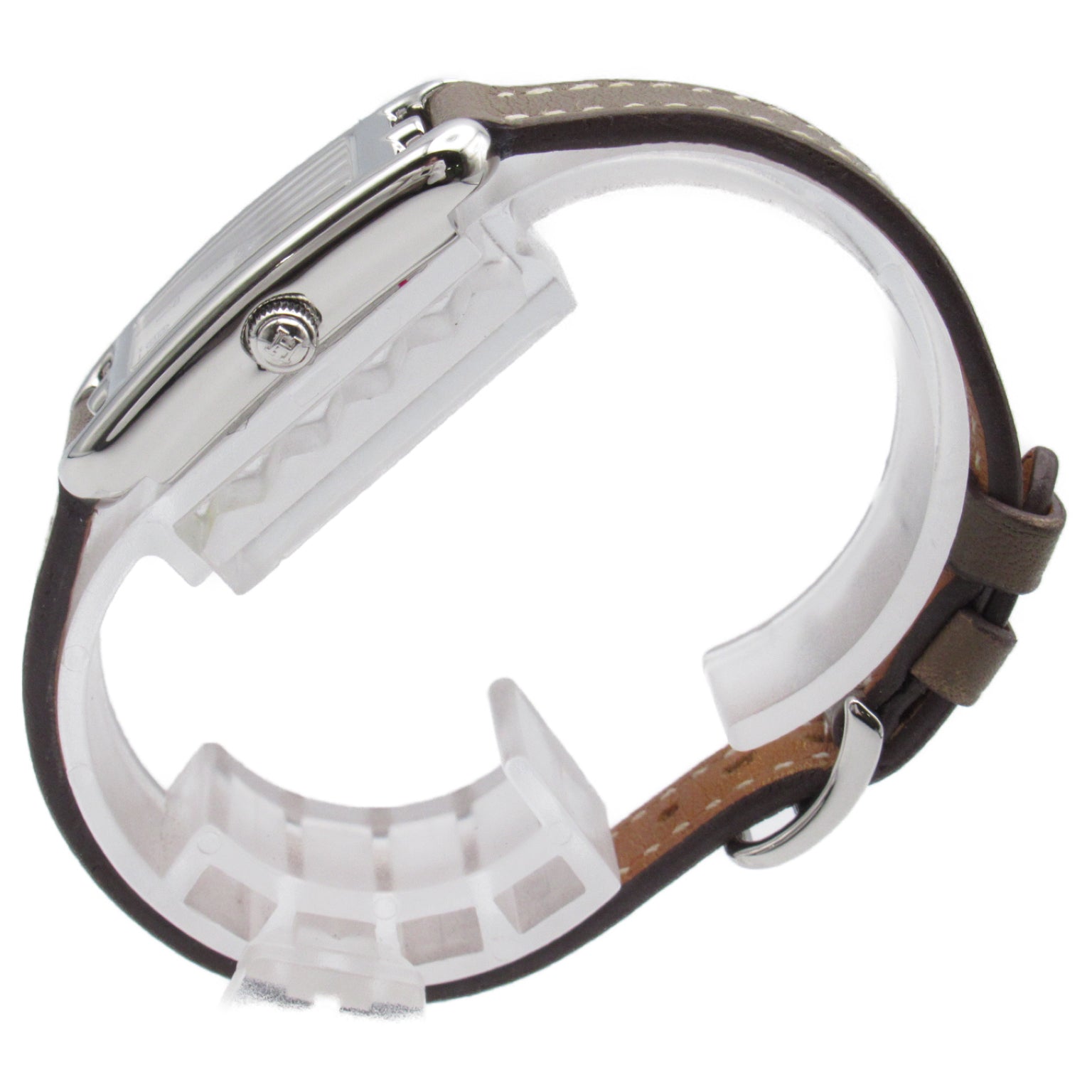 Hermes Hermes Nantaket Watch Stainless Steel Leather Belt  Silver NA2.110
