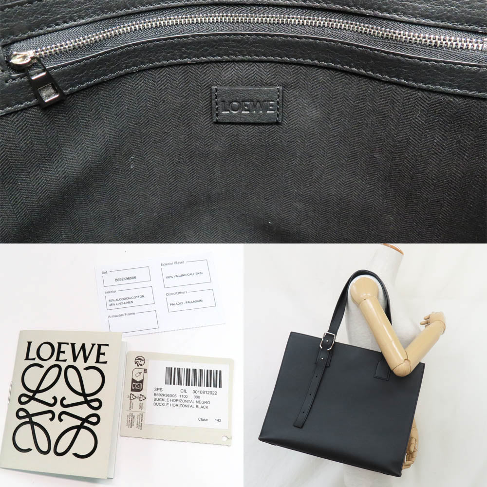 Loew Horizon Loew B692K96X06 Shoulder Bag Top Handle Black Silver G  Anagram Classic  S Leather