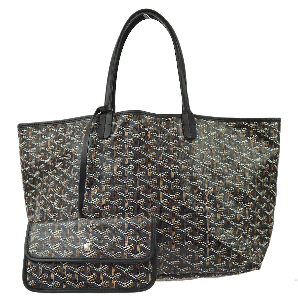 Goyard Black St. Louis MM Tote Handbag
