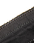 Burberry Noneva Check Handbag Shoulder Bag Beige Black Canvas Leather  BURBERRY