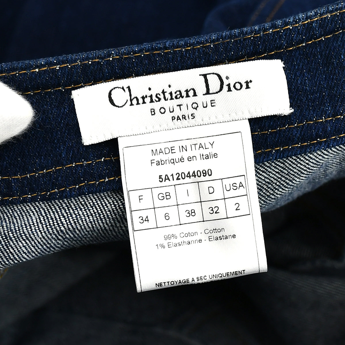 Christian Dior Fall 2005 Denim Pants Indigo 