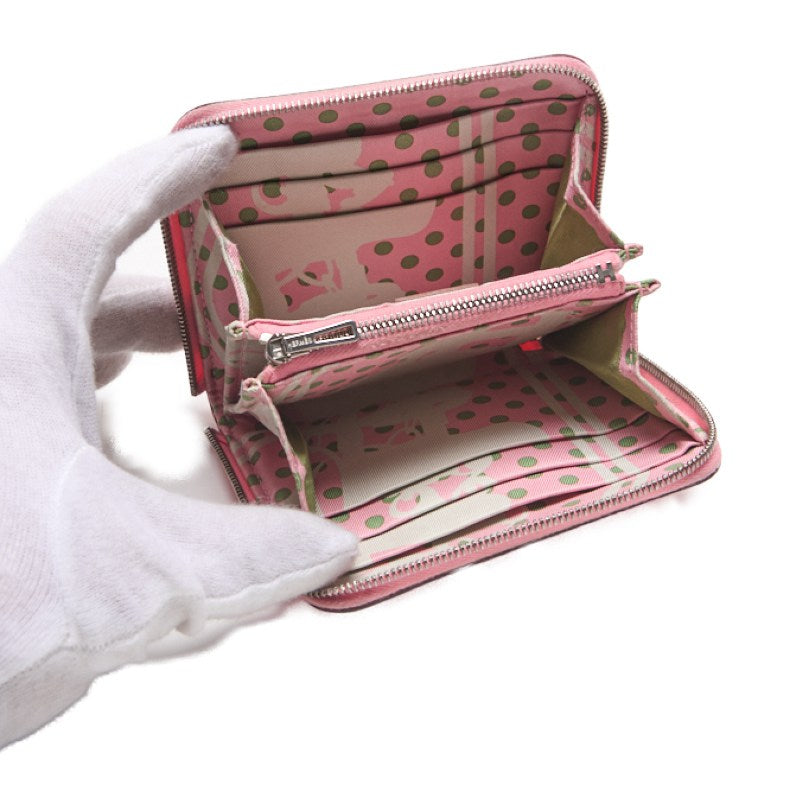 HERMES AZAP SILKIN Compact wallet Epsom Rose confetti Rose confetti  wallet Lady&#39;s head wallet  Ship