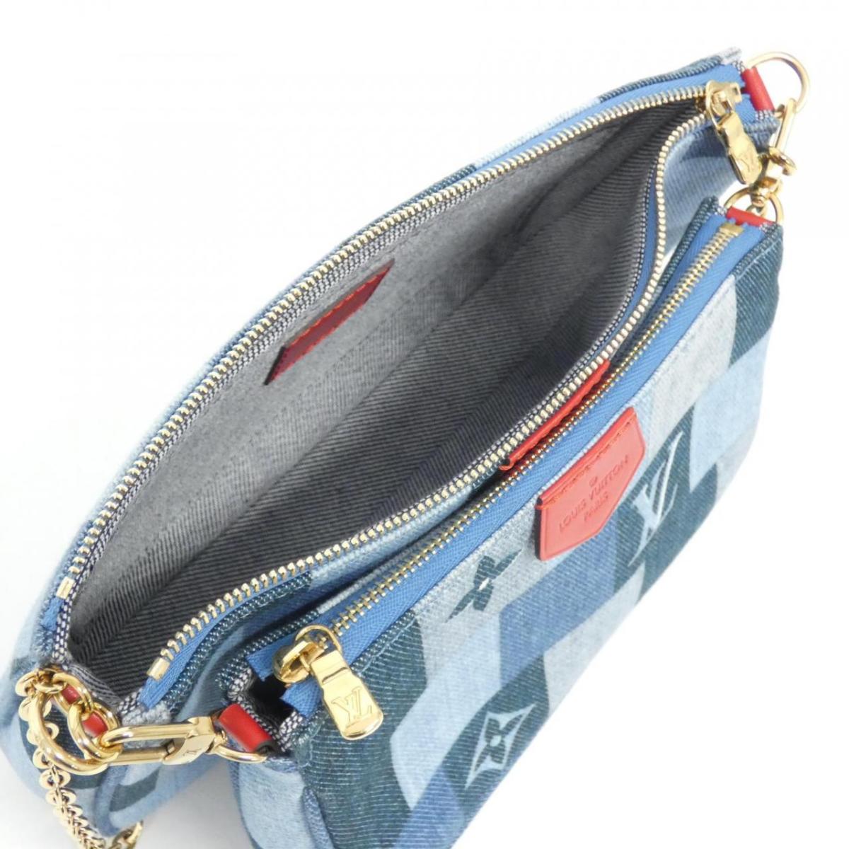 Louis Vuitton Denim Monogram Multicolor Pochette Accessory M44990 Shoulder Bag