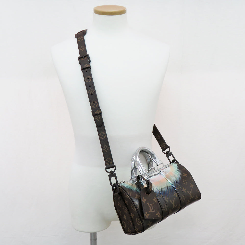 Louis Vuitton Monogram Metallic Nebula Kippur Bandouliere 25 M23119 Silver Handbag Crossbody  Silver Handbag Crossbody Mens