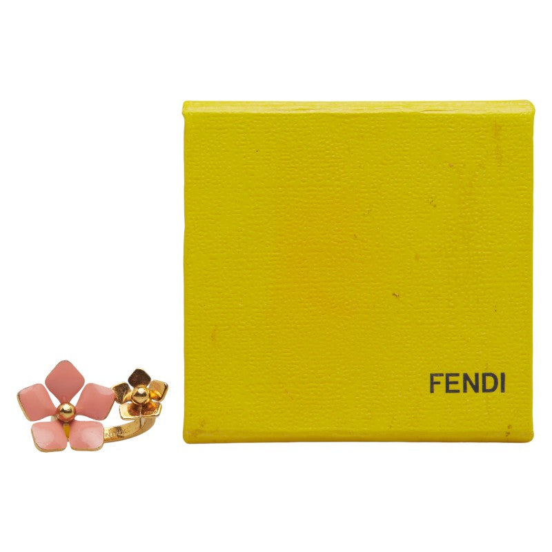 Fendi Flower Brassam Ring MV4614 Gold Pink   Fendi