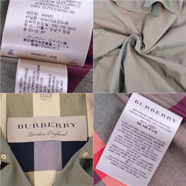 Burberry Coat Trent Coat Cap Poncho Cotton UK4 US2 IT36 (equivalent to S) Olive Coat (colour  chickens)