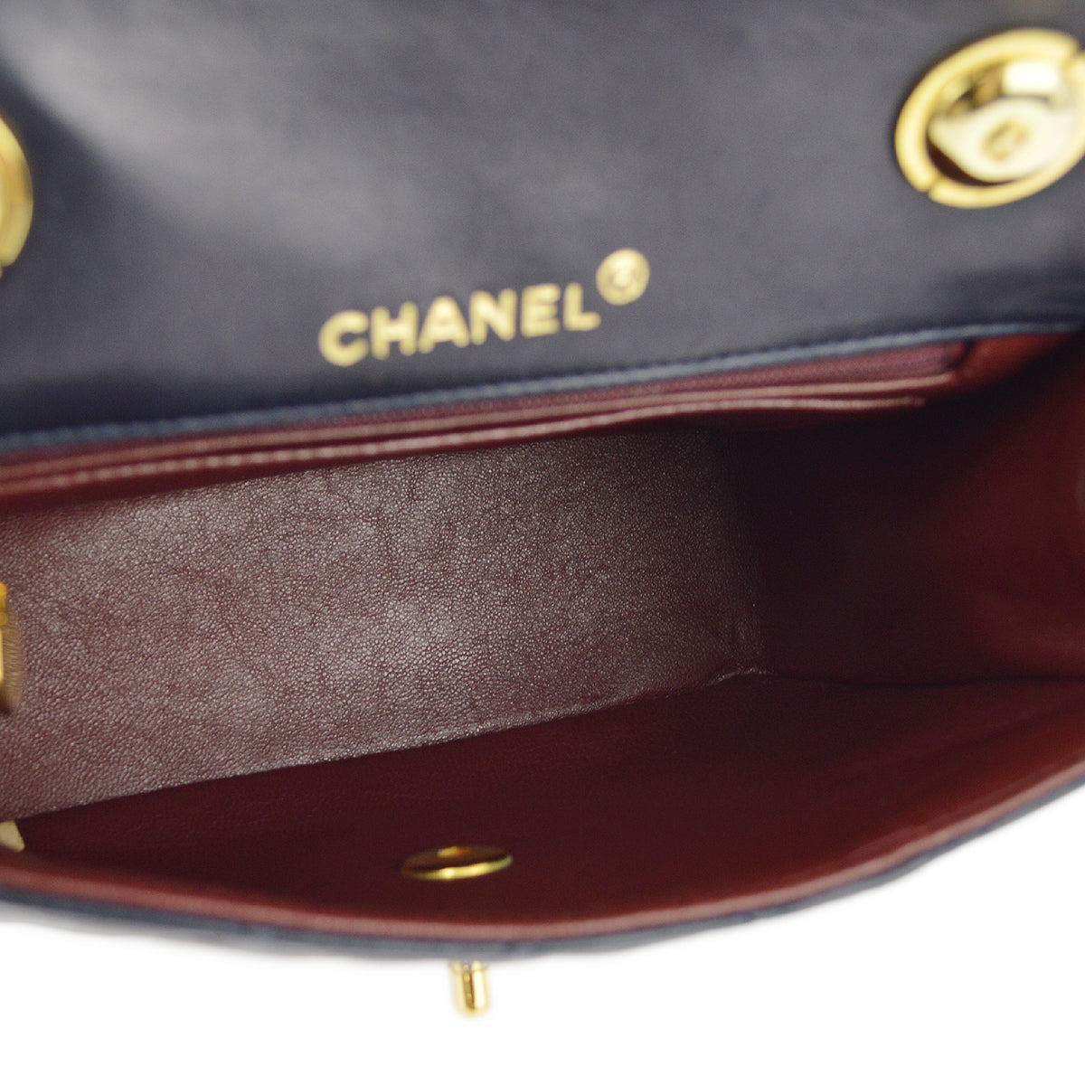 Chanel Navy Lambskin Handbag