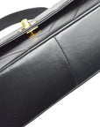Chanel 1994-1996 V Stitch 2way Shoulder Handbag Black Lambskin