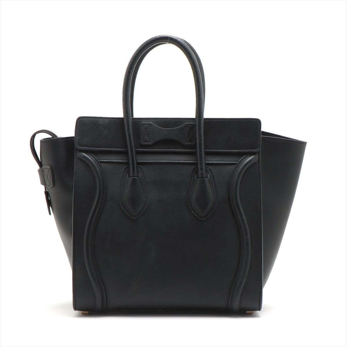 Celine Luggage Micro  Leather Handbag Black Lagoon