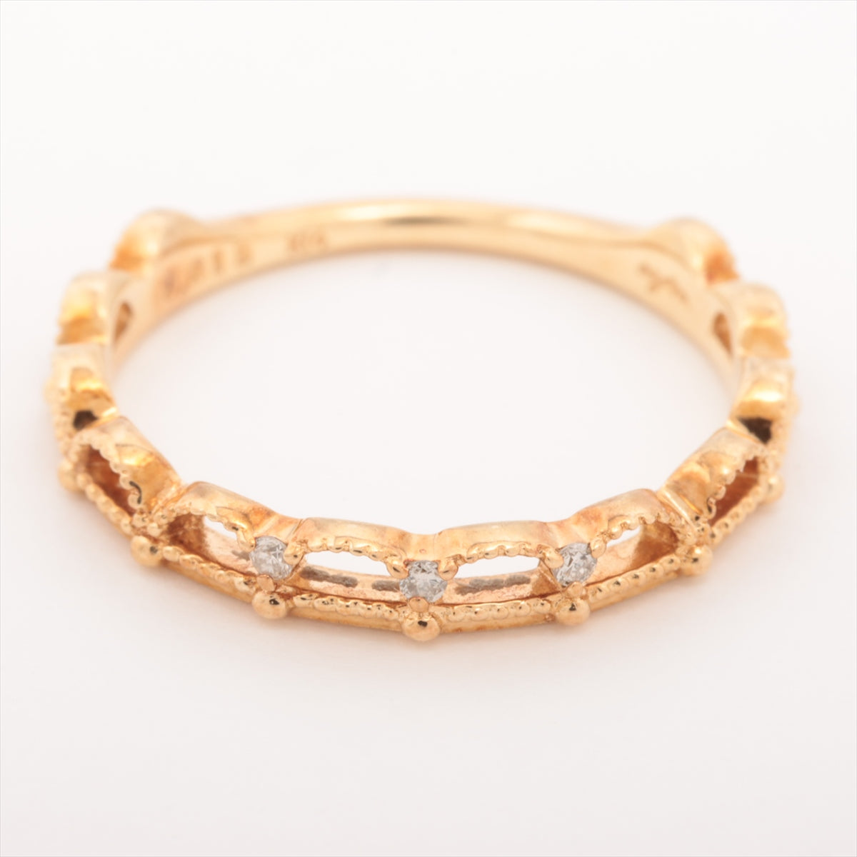 Agat Diamond Ring K14 (YG) 1.6g 0.019 E
