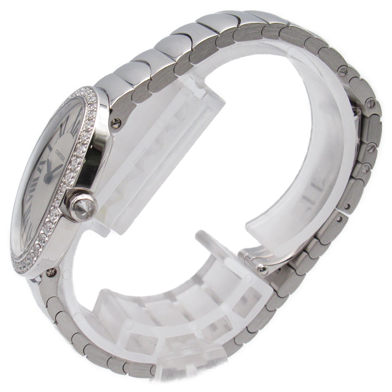 Cartier Benuvar SM Diamond-Bezel Watch K18WG (White G) WB520006 WB520006 WB520006
