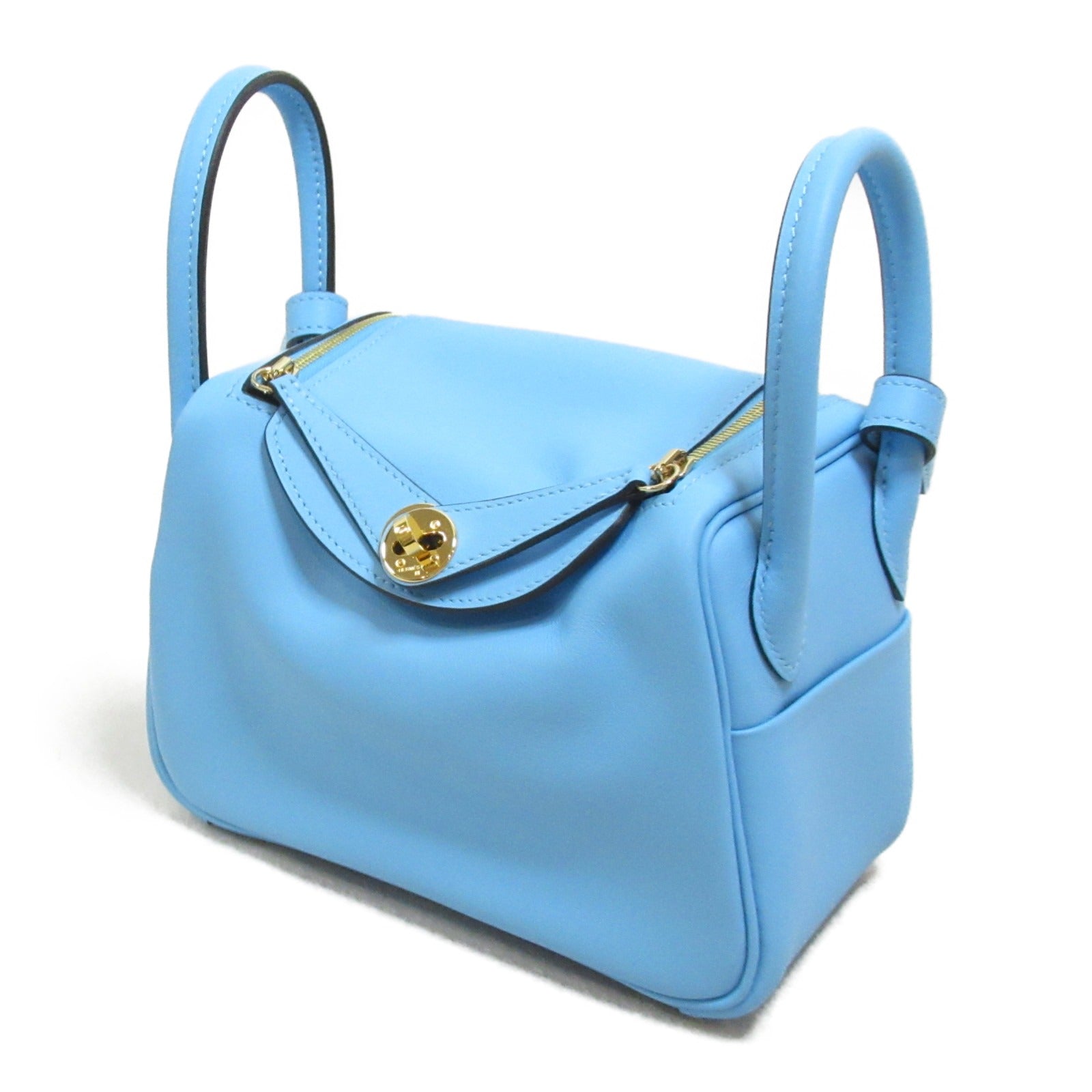Hermes Hermes Lindemini Selest Shoulder Bag Shoulder Bag Leather Vossyft  Blue Collection