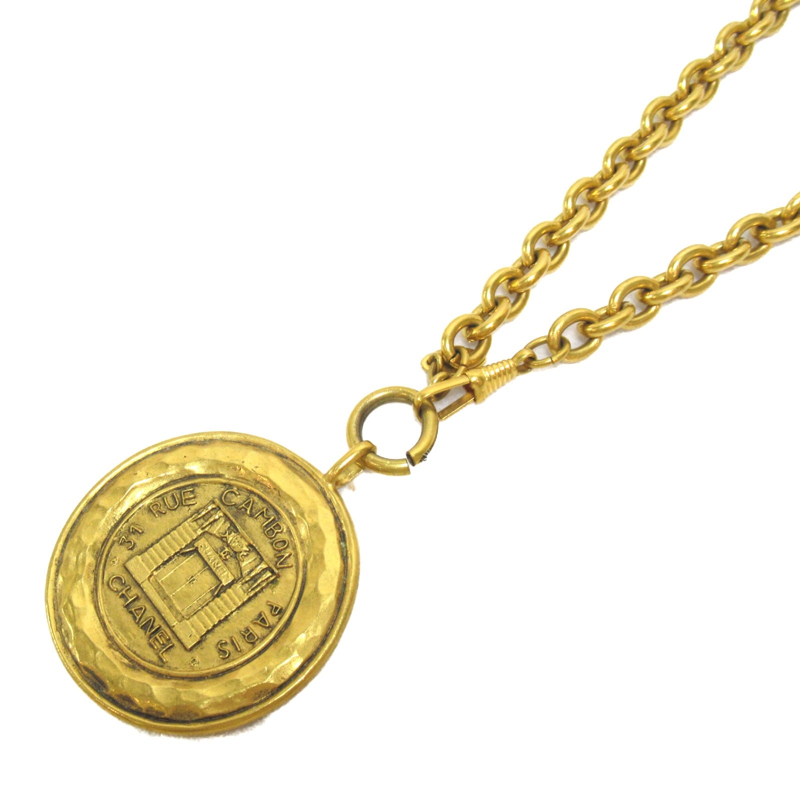 CHANEL Medal Necklace Collar Jewelry GP (Gen )  Gold