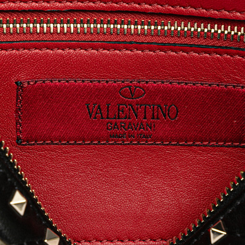 Valentino Rockstud Waist Bag Body Bag Black Leather  Valentino