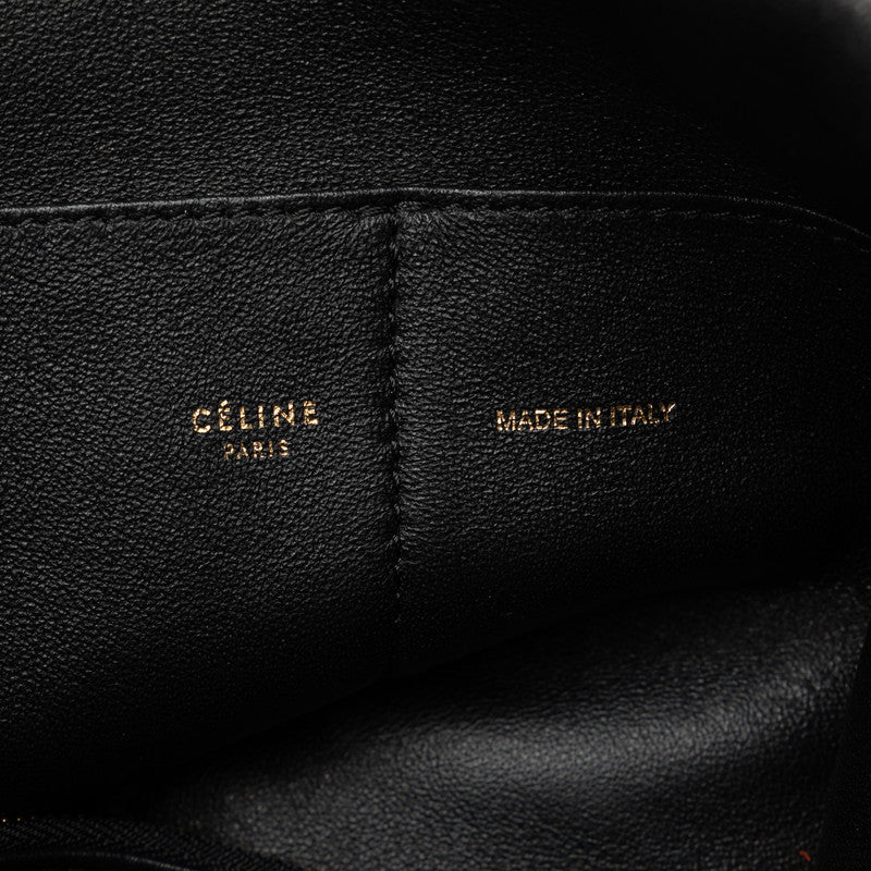 Celine Chain Shoulder Bag E-MP-0153 Black G Mouton  Celine