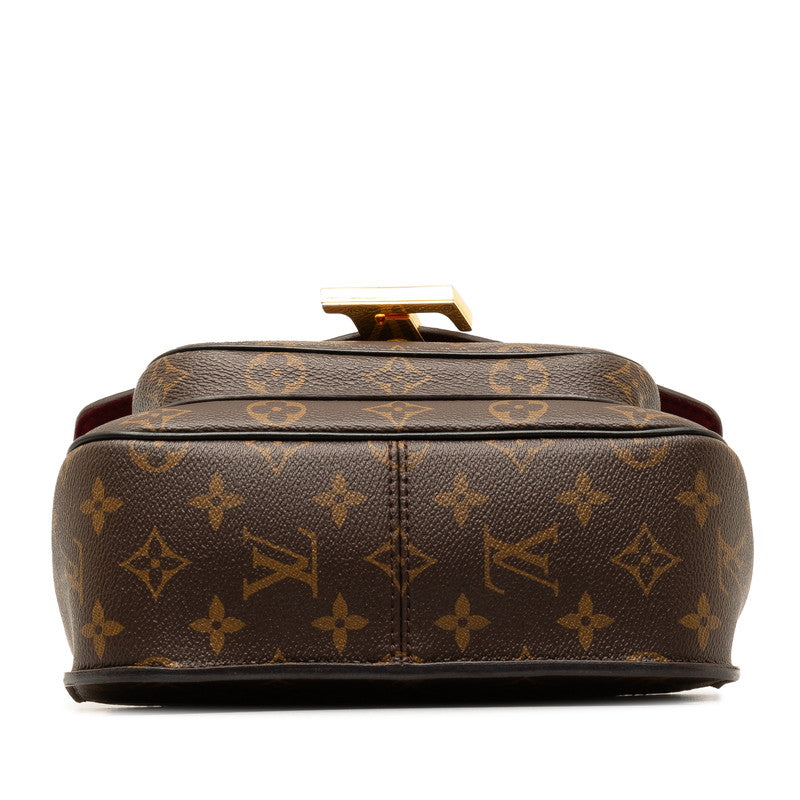 Louis Vuitton Monogram Patch Chain Shoulder Bag M45592 Brown PVC Leather  Louis Vuitton