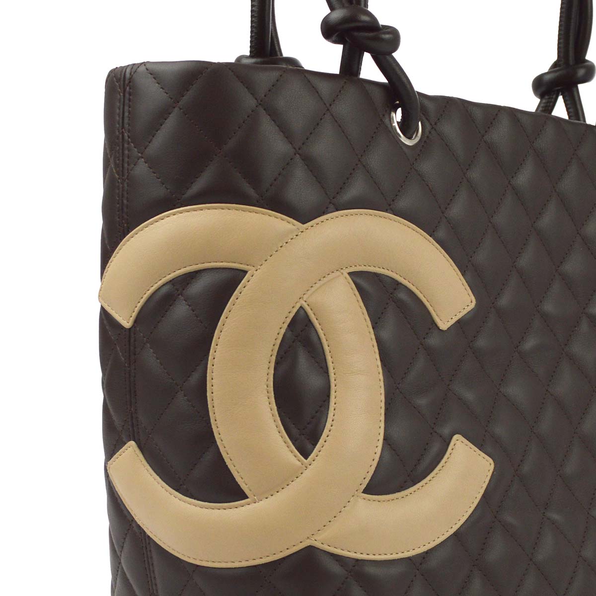 Chanel Brown Calfskin Cambon Ligne Tote Handbag