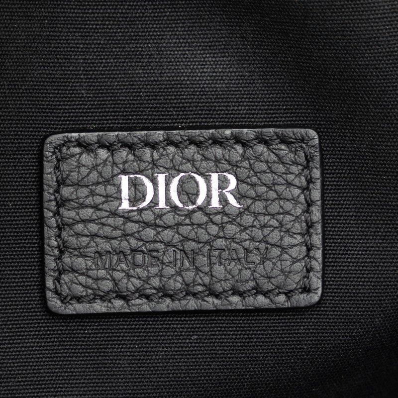 Dior Trotter Saddle Pouch  Shoulder Bag Beach Black Leather   Dior