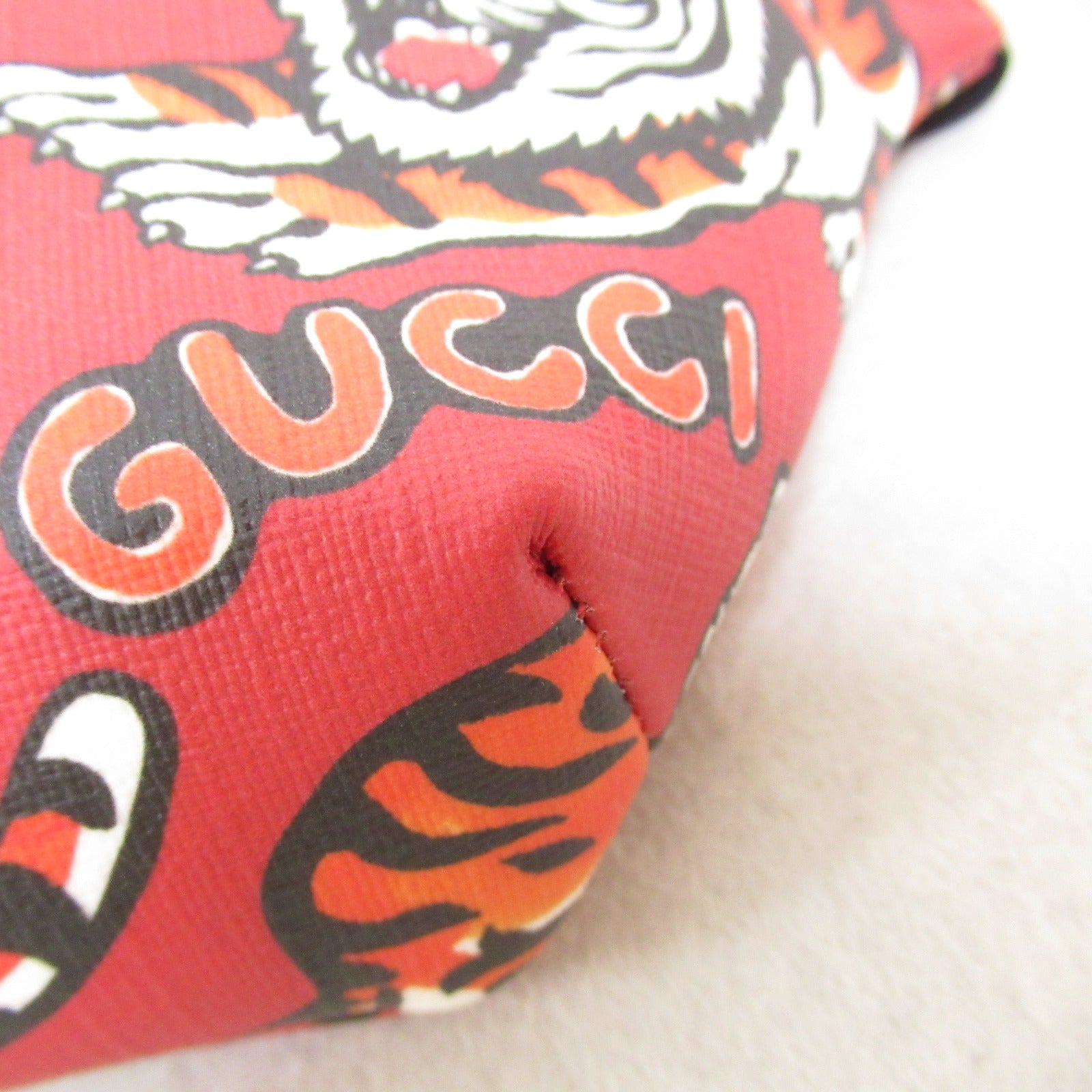 Gucci Kids Belt Bag Waist Bag PVC Coated Canvas Kids Red 502095 FABBG6480