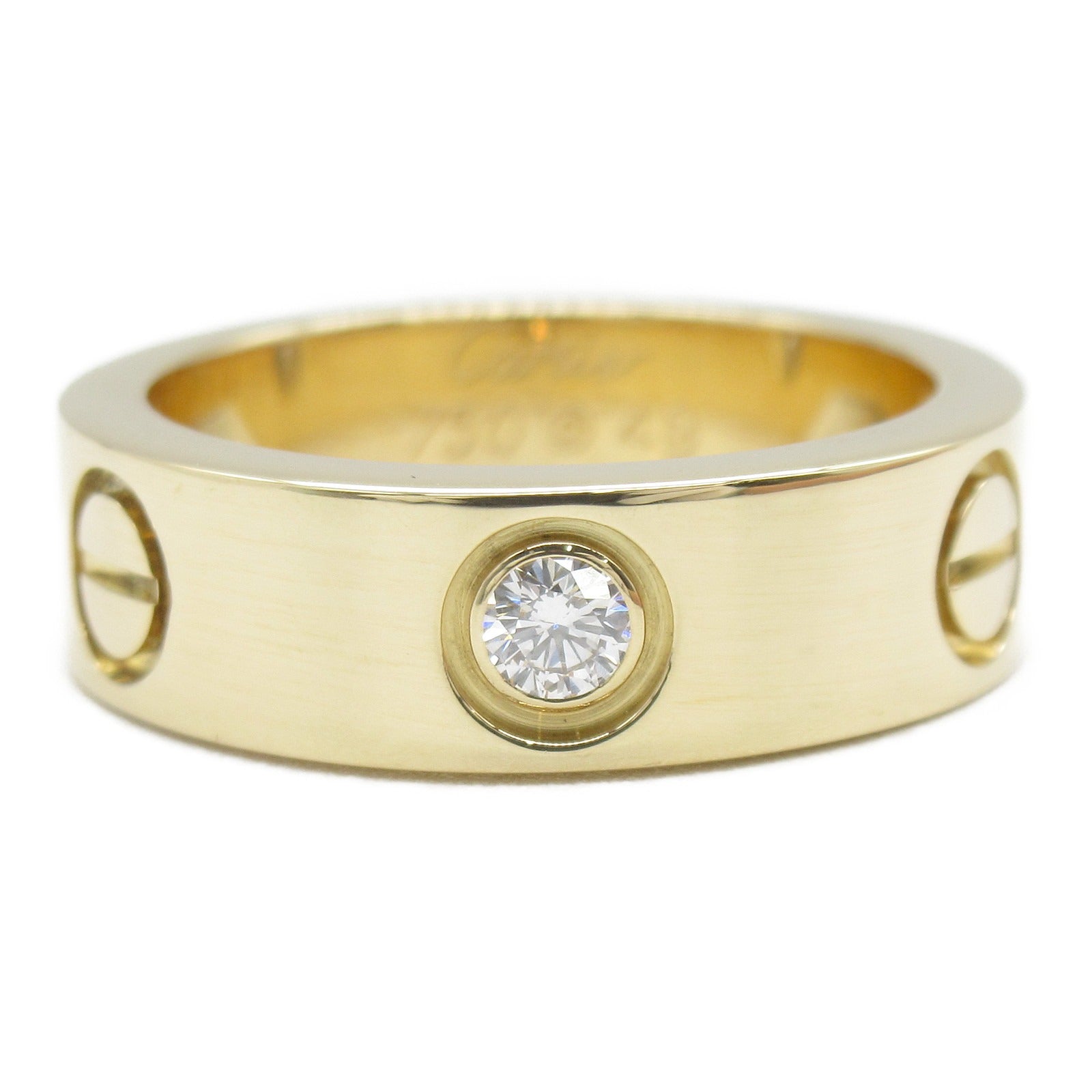 Cartier Cartier Loveeling 3P Half Diamond Ring Ring Jewelry K18 (Yellow G) Diamond  Clear B4032400