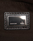 FI Zuchino SHOLDER BAG 8BT080 Brown beige canvas leather ladies FENDI