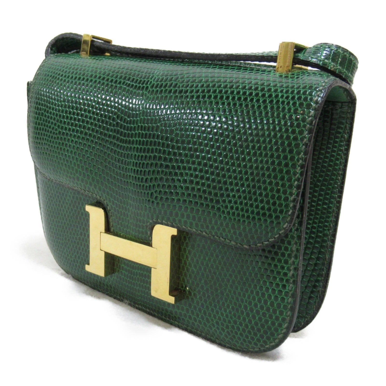 Hermes Hermes Constance Micro Shoulder Bag Shoulder Bag Leather Bag  Green 061741CC