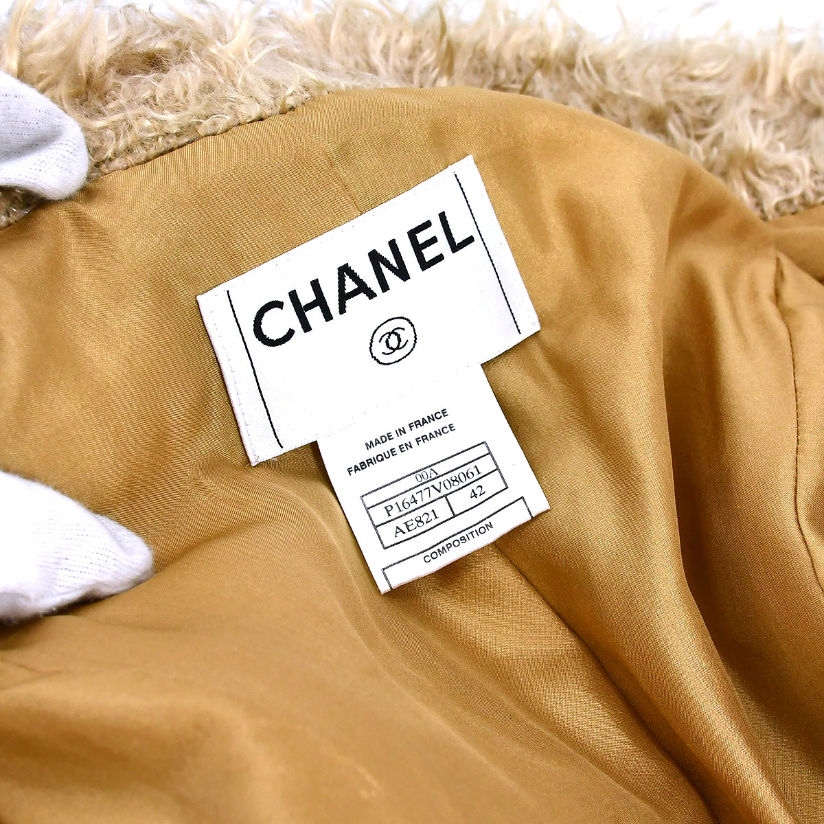 Chanel Fall 2000 shaggy coat 