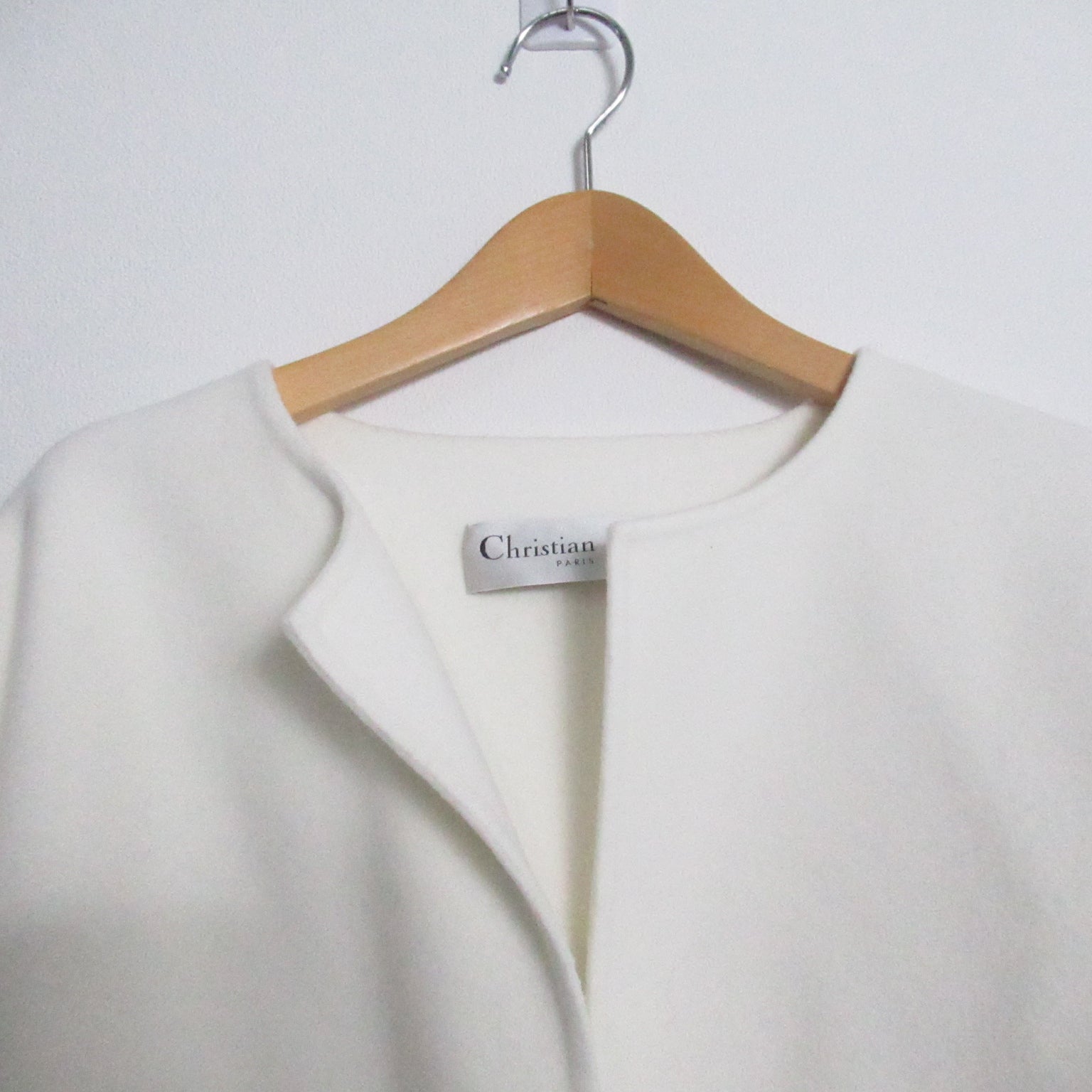 Dior Dior Long Coat Belt Clothes  Wool  White Colour OFF