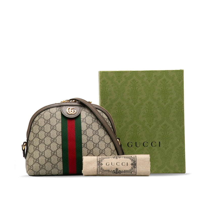 Gucci Ophidia GG Supreme Diagonal Shoulder Bag 499621 Brown Women&#39;s