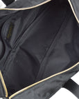 Chanel 2005-2006 Black Jacquard Nylon New Travel Line Handbag
