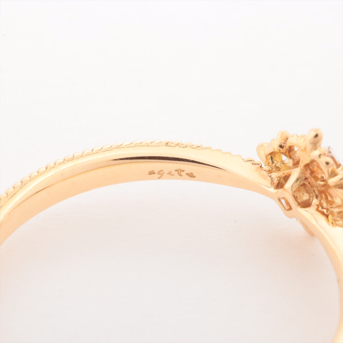 Agat Diamond Ring K18 (YG) 1.5g 0.05