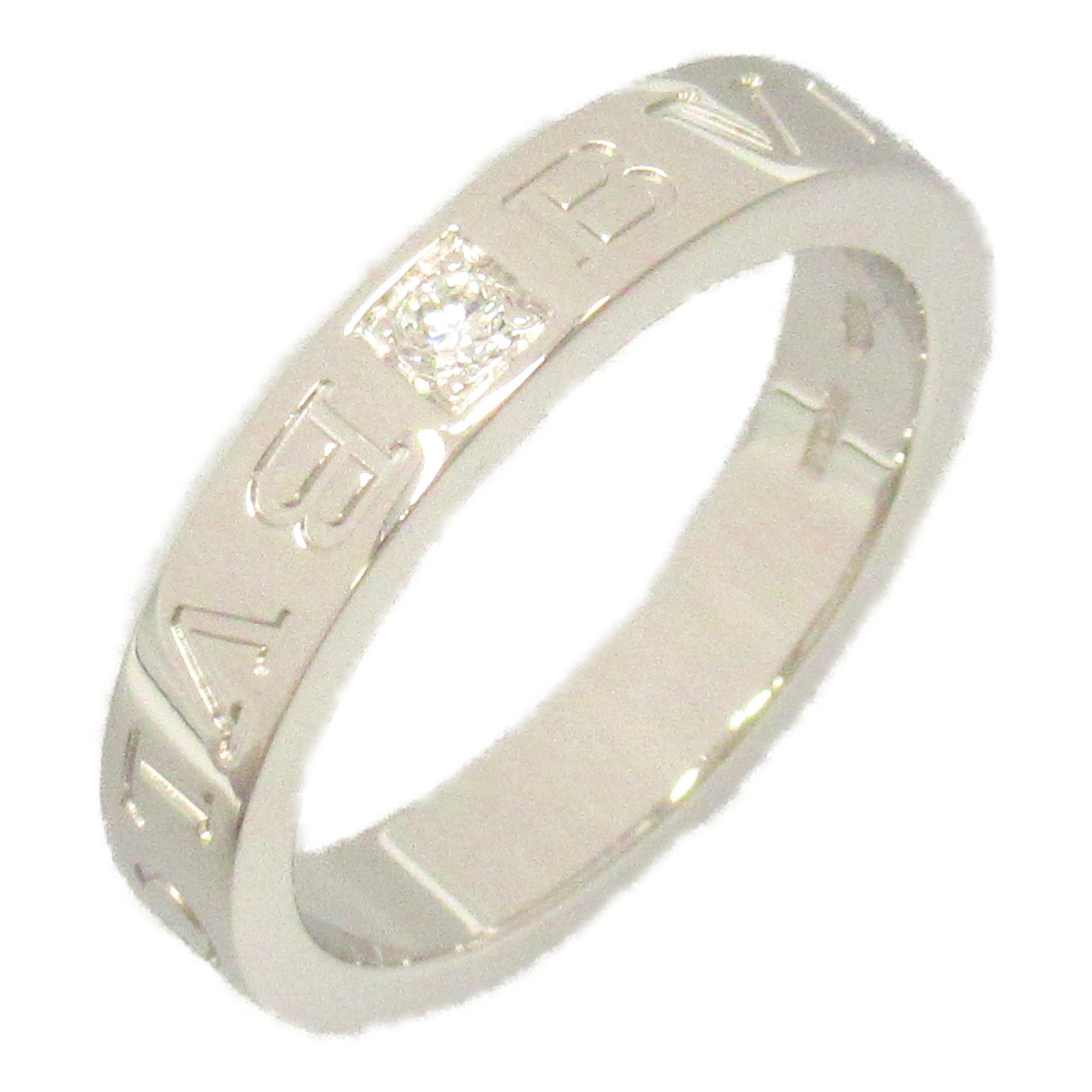 Bulgari BVLGARI B-zero1 Bi-Zero One Double Logo 1P Diamond Ring Ring Ring Jewelry K18WG (White G) Diamond  Clearance