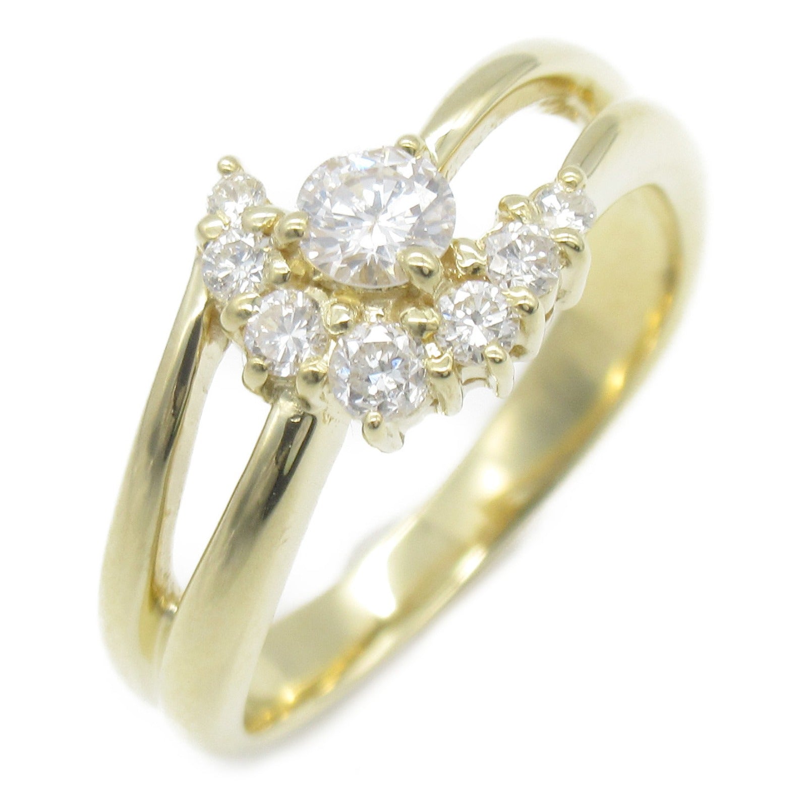 Jewelry Jewelry Diamond Ring Ring Ring Jewelry K18 (yellow g) Diamond  Clear Diamond 4.1g