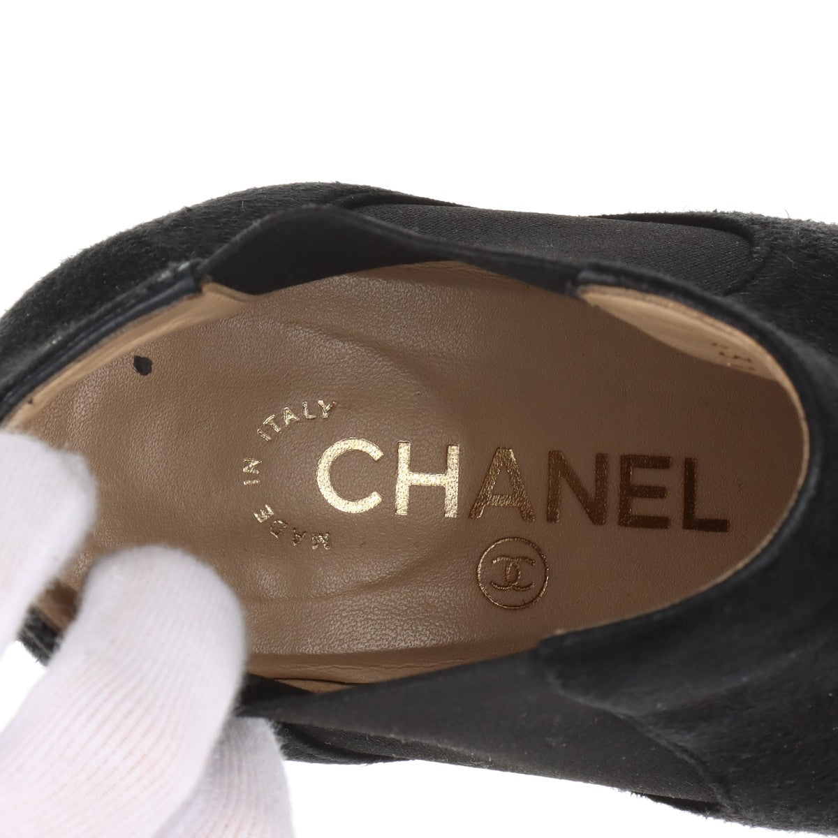 CHANEL COCOMARK SHOES 40 LADY BLACK G31660
