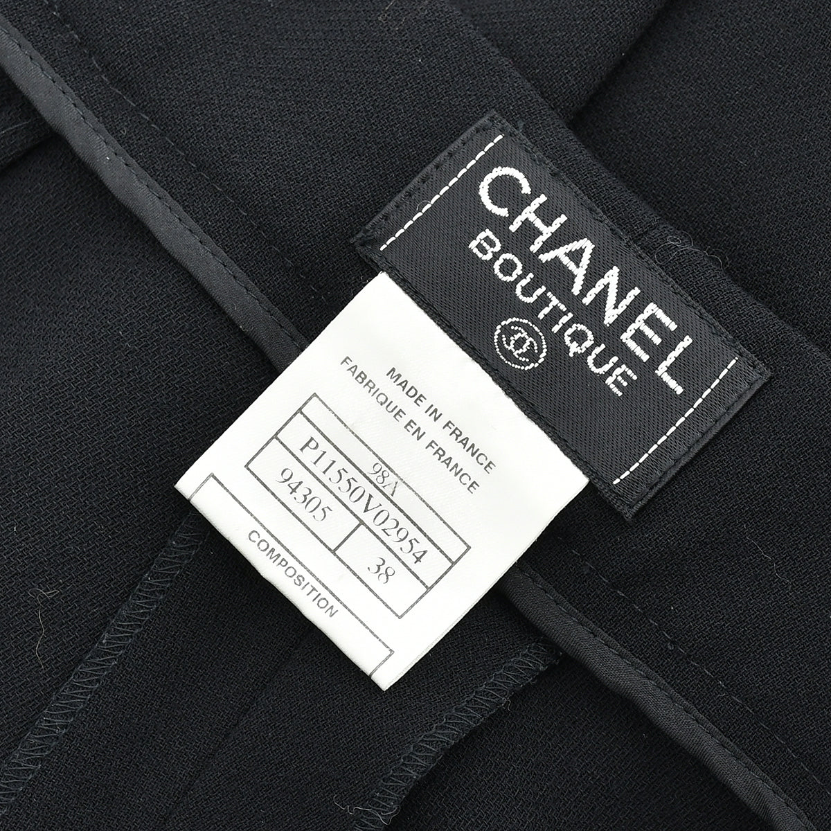 Chanel 1998 Fall wide-leg wool trousers 