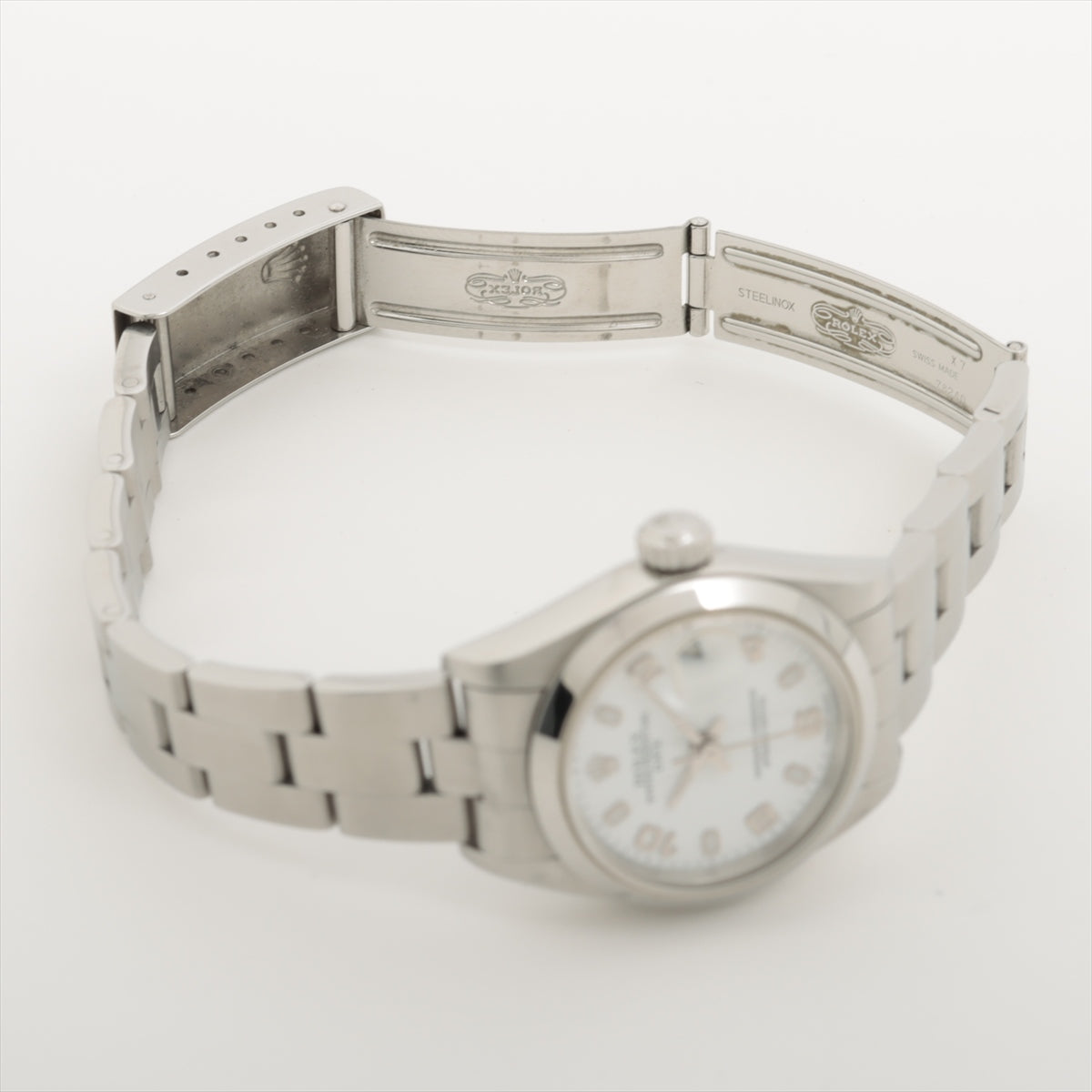 Rolex Oyster Perpetual Date 79160 SS AT White