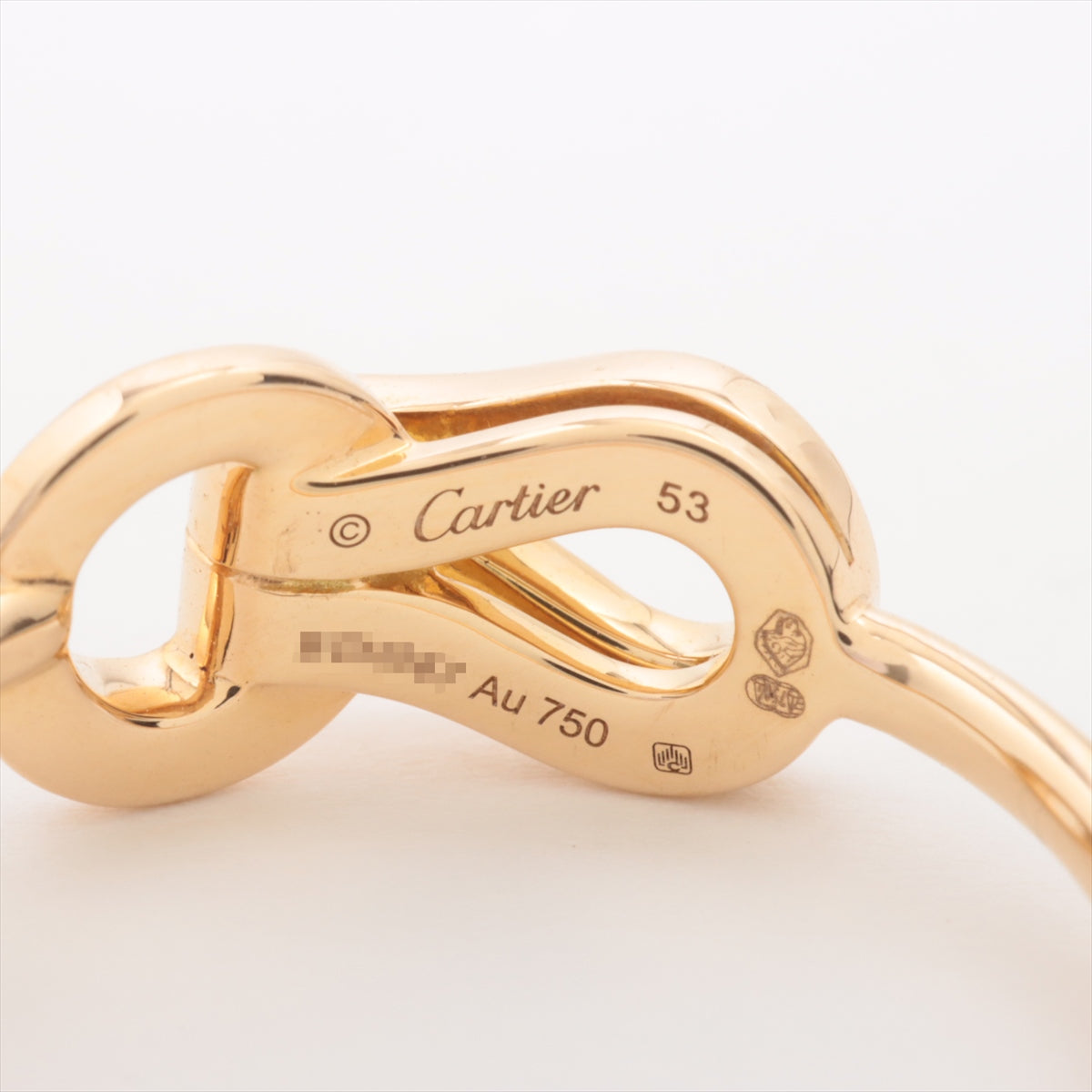 Cartier Agraph diamond ring 750 (PG) 2.6g 53 E.L.U