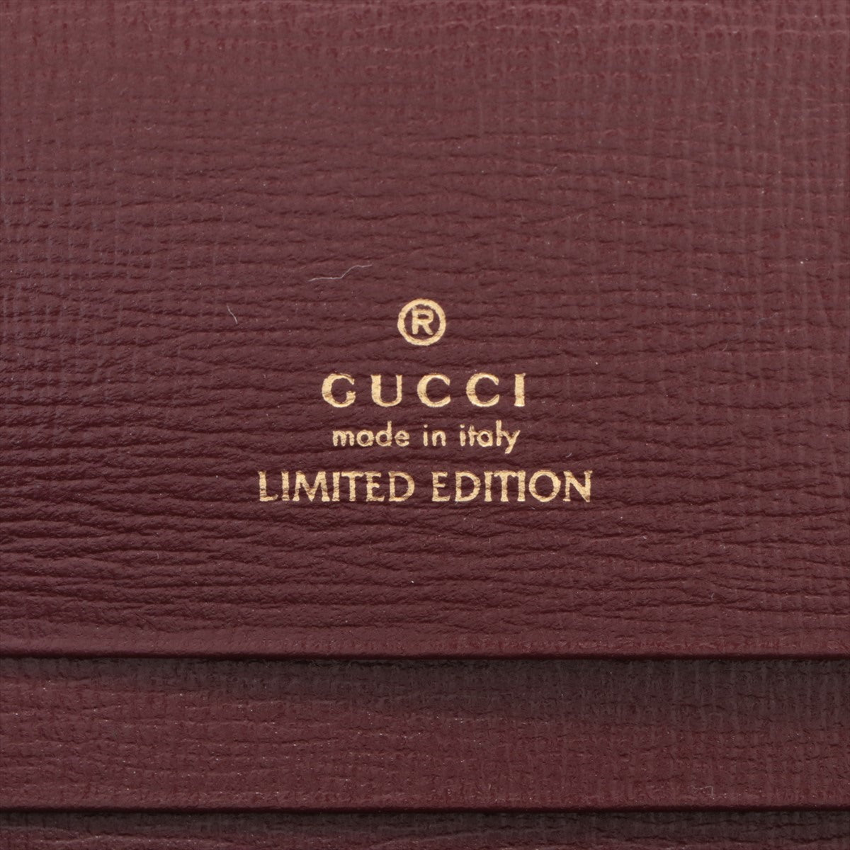 Gucci Jackie 645536 皮革 Pearson 錢包 白色 × 棕色