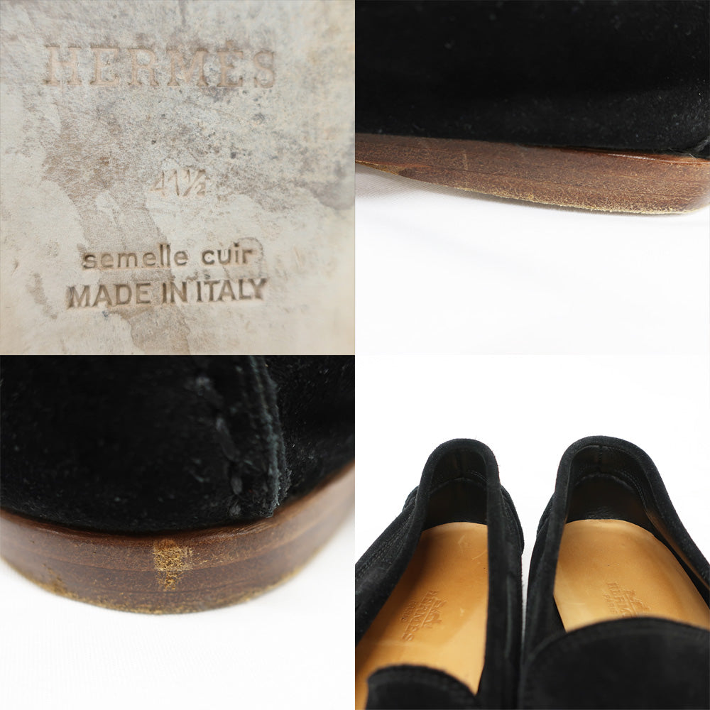Hermes Black Shoes Size 41.5 26.5 cm  Shoes Mens Shoes Size 41.5 26.5 cm Men's Shoes