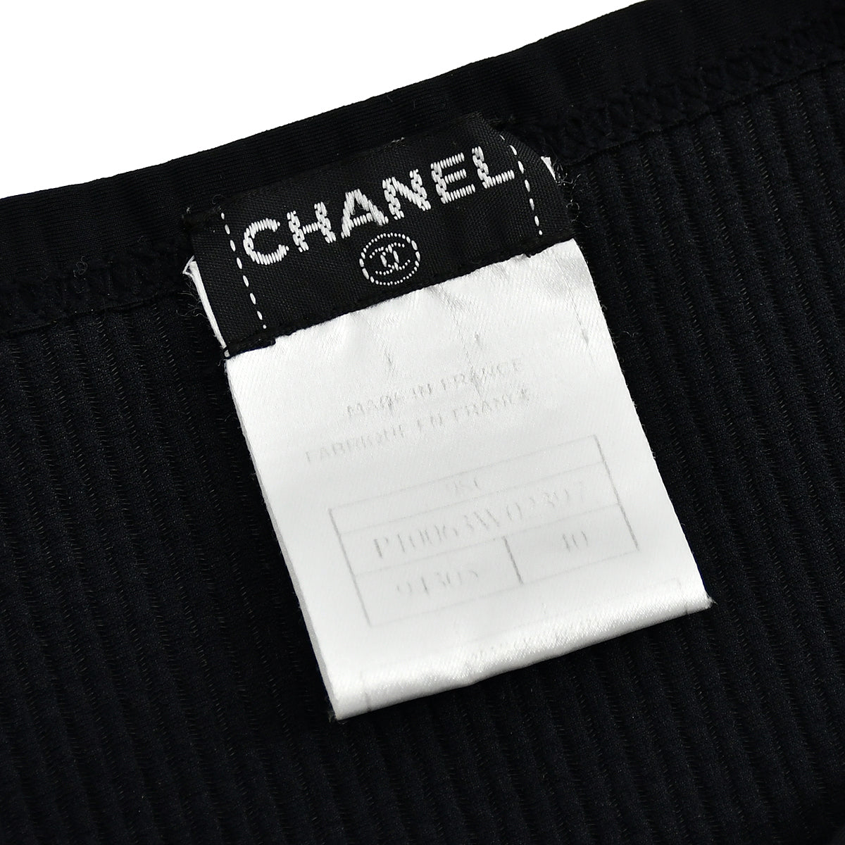 Chanel 1998 cruise logo-embroidered knitted top 