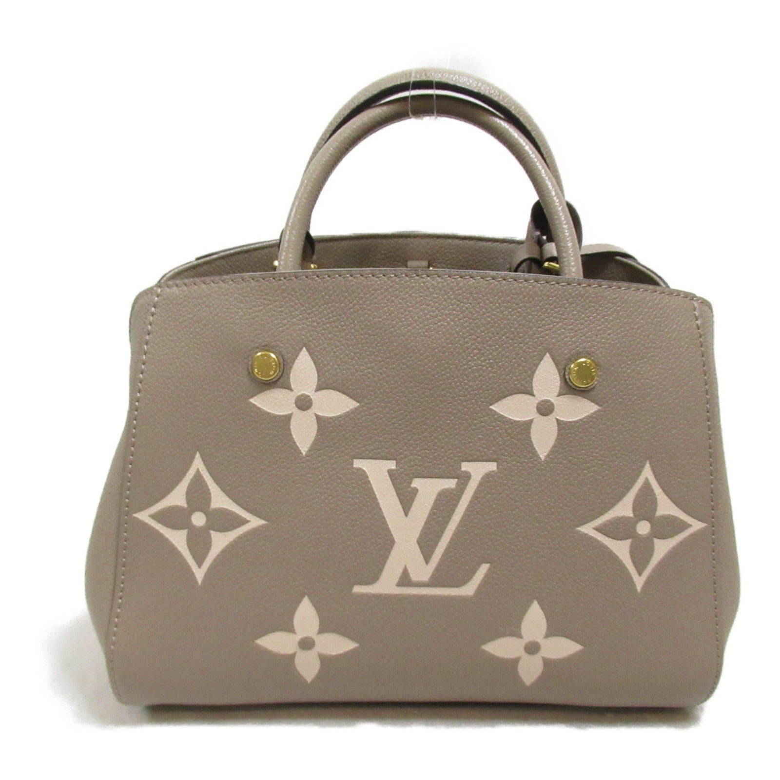 Louis Vuitton Louis Vuitton Montaigne BB Tote Bag Toast Bag Leather Monogram Amplant  Grey M45489