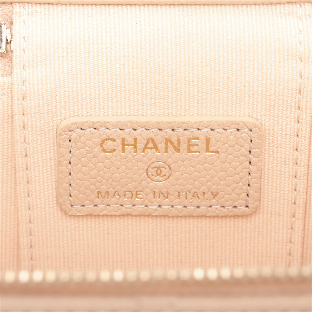 Chanel Matrasse Caviar S Chain Shoulder Bag Vanity Beige G  31st
